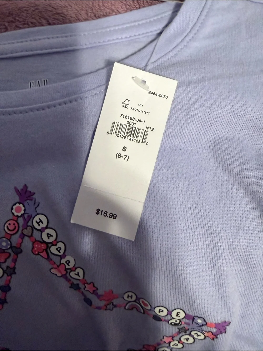 GAP Light Blue Long-Sleeve Tee Star